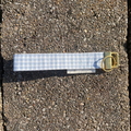 Blue Gingham Keychain Wristlet