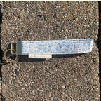 Blueberry Floral Keychain Wristlet