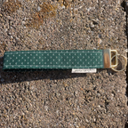 Dark Emerald Keychain Wristlet