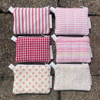 Red Stripe Keychain Wallet