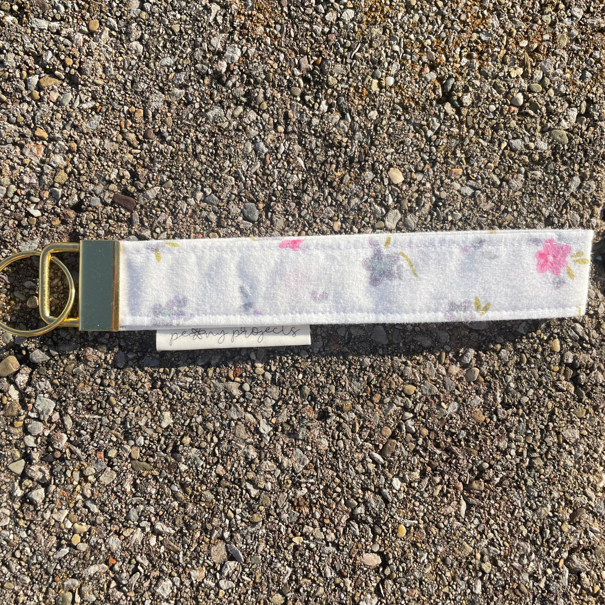 Girly Floral Keychain Wristlet