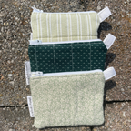 Green Floral Keychain Wallet