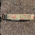 Pink & Green Floral Keychain Wristlet