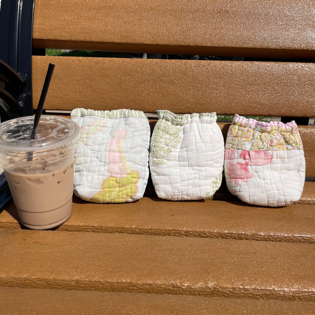 Quilted Coffee Koozie