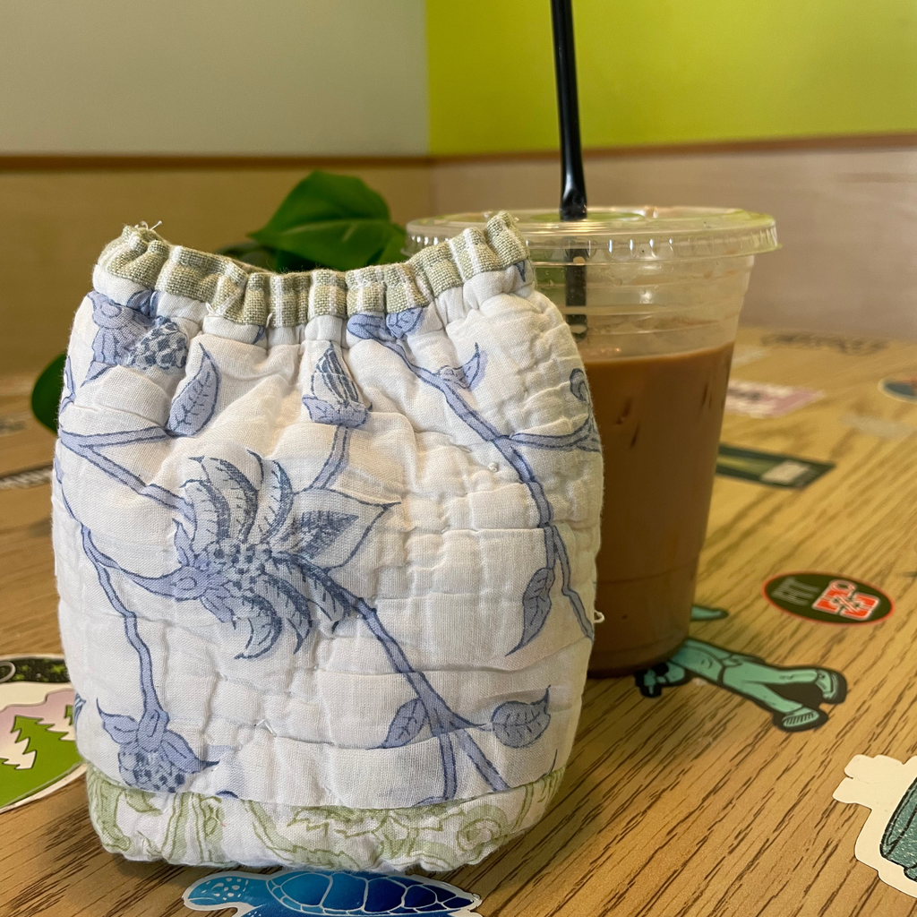 Quilted Coffee Koozie