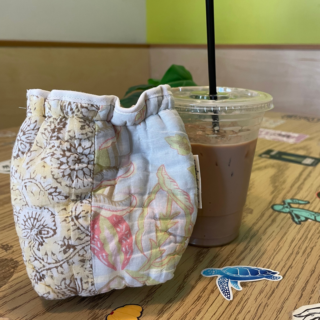 Quilted Coffee Koozie