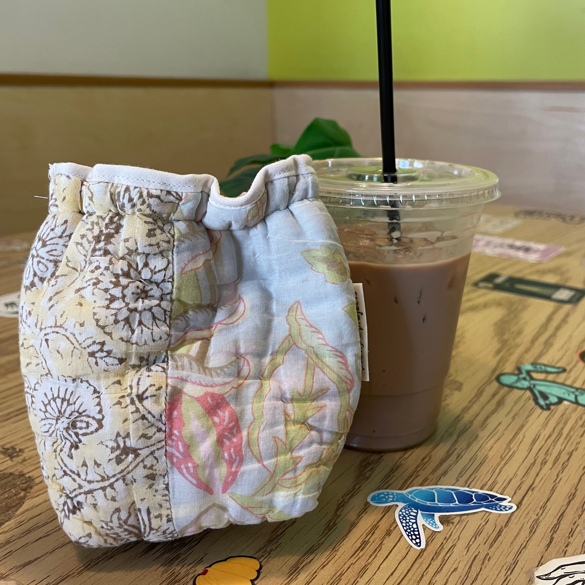 Quilted Coffee Koozie