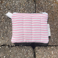 Pink Stripe Keychain Wallet