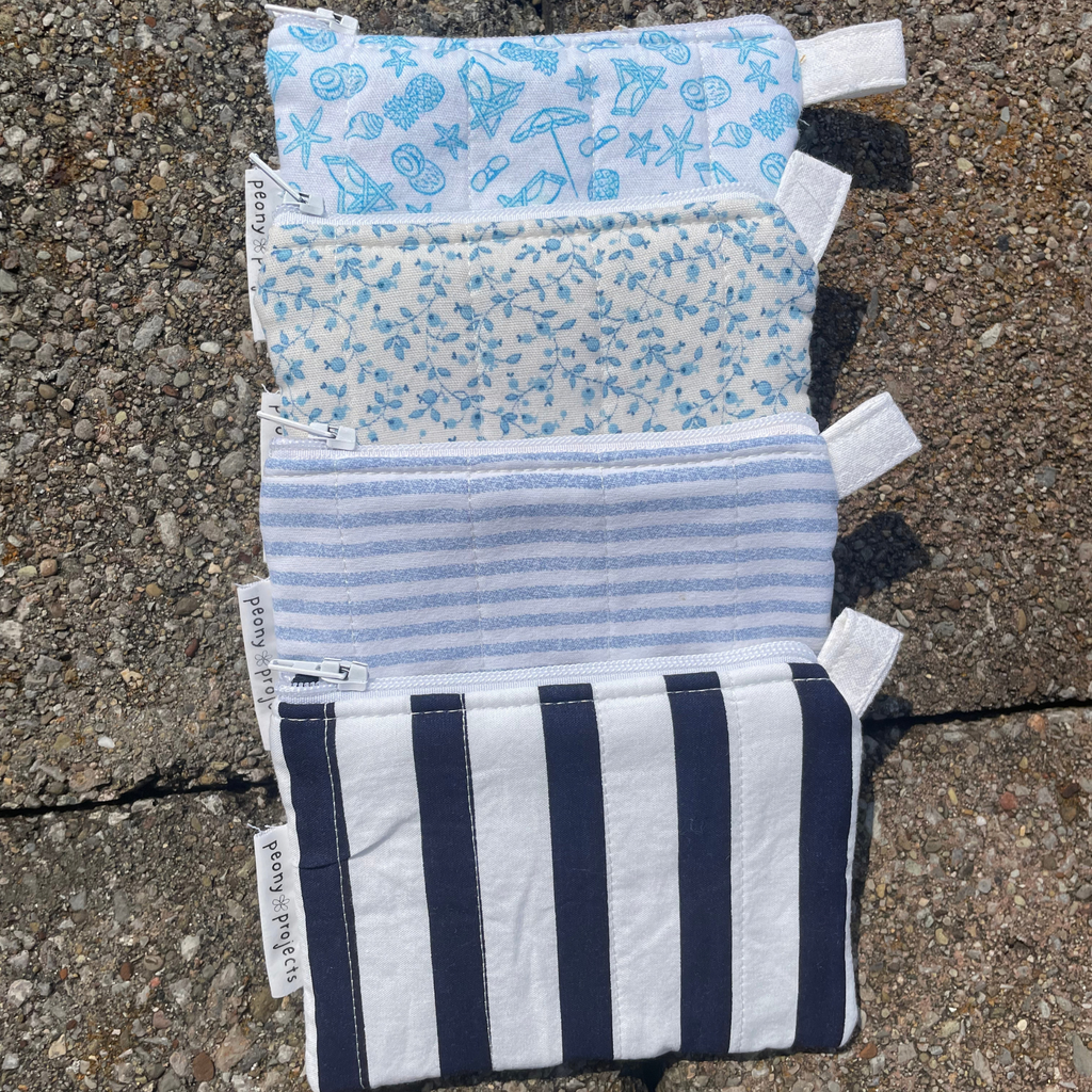 Beachy Blue Keychain Wallet