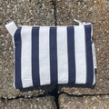 Navy Stripe Keychain Wallet