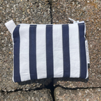 Navy Stripe Keychain Wallet