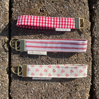 Red Gingham Keychain Wristlet