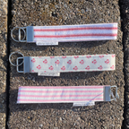 Red Floral Keychain Wristlet