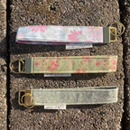 Pink & Blue Floral Keychain Wristlet