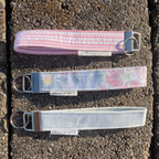 Pink & Blue Floral Keychain Wristlet