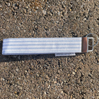 Blue Stripe Keychain Wristlet