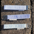 Blueberry Floral Keychain Wristlet