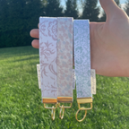 Vintage Pink Keychain Wristlet