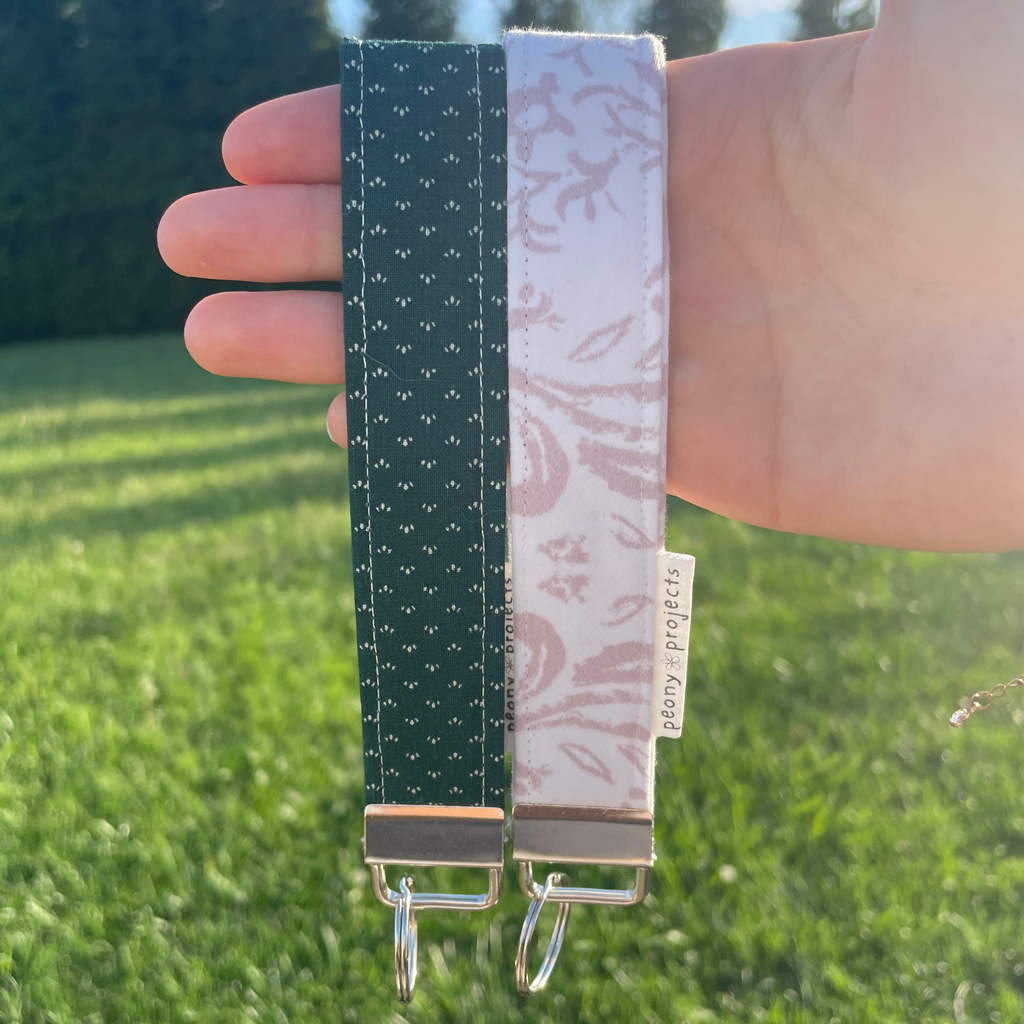 Vintage Pink Keychain Wristlet