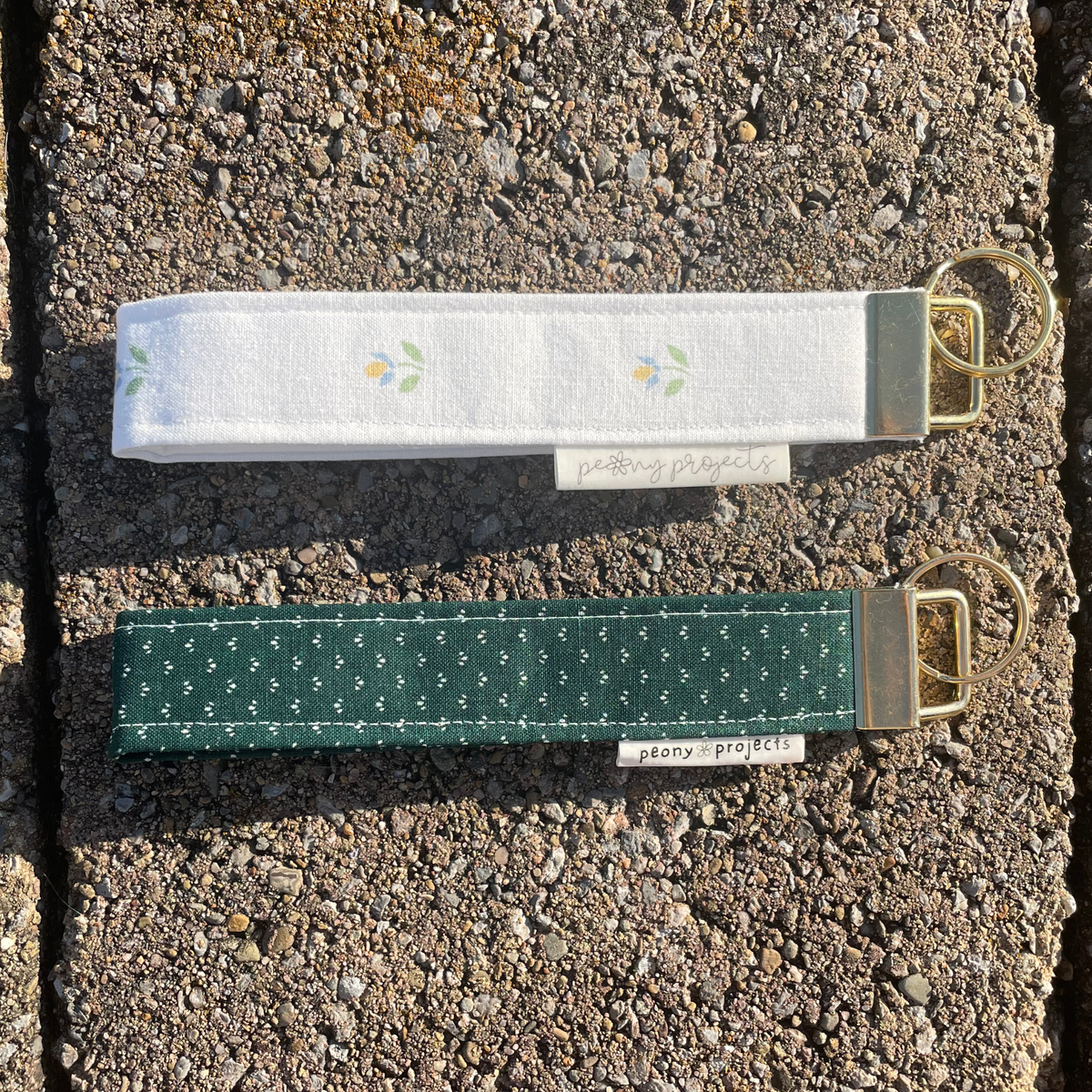 Dark Emerald Keychain Wristlet