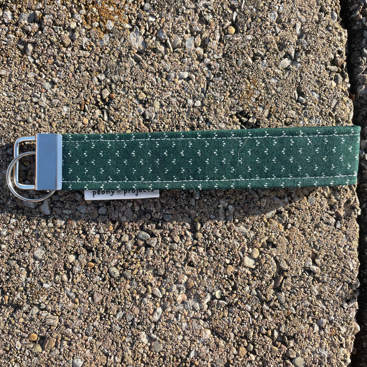 Dark Emerald Keychain Wristlet