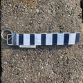 Navy Stripe Keychain Wristlet