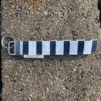 Navy Stripe Keychain Wristlet
