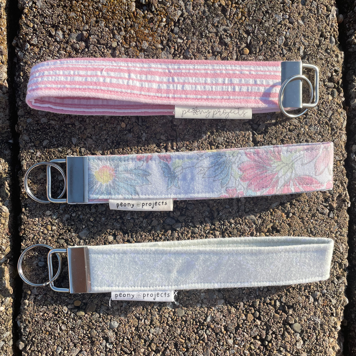 Seafoam Diamond Keychain Wristlet