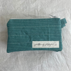 Teal Stripe Keychain Wallet