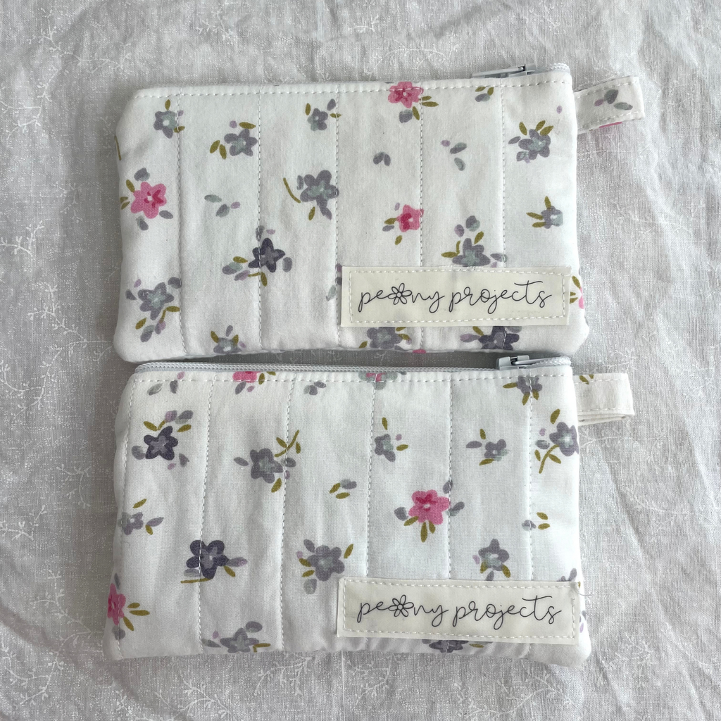 Girly Floral Keychain Wallet