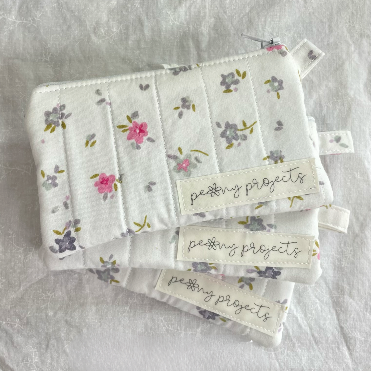 Girly Floral Keychain Wallet