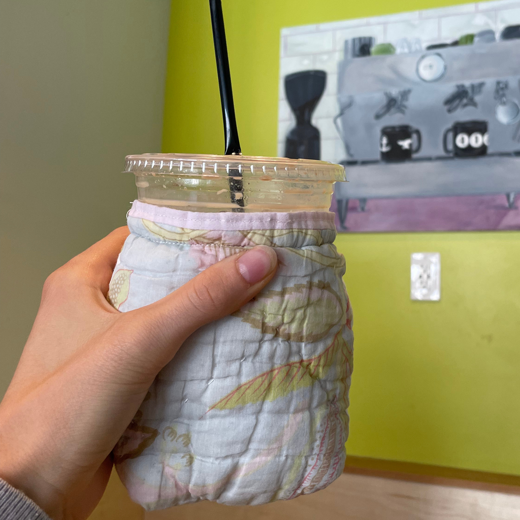 Quilted Coffee Koozie