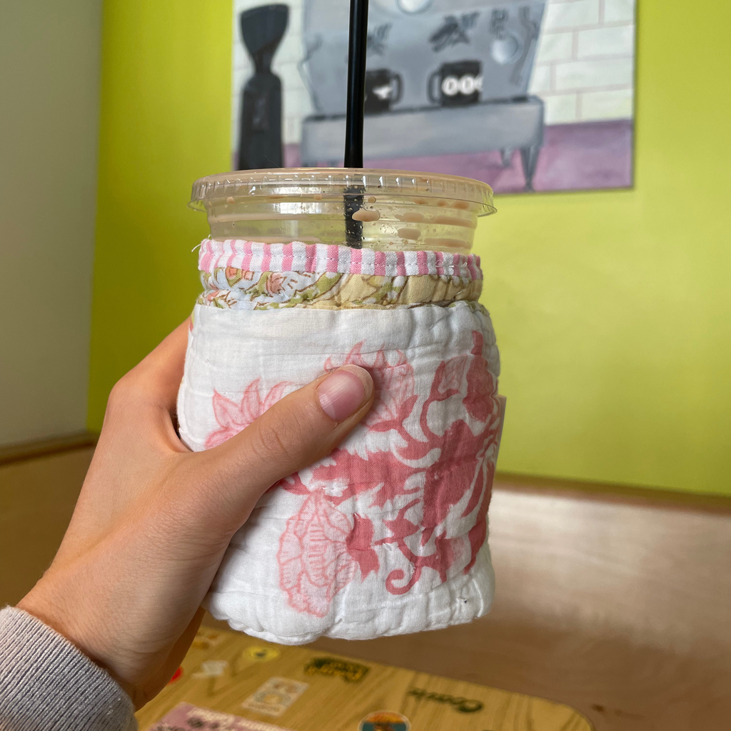 Quilted Coffee Koozie