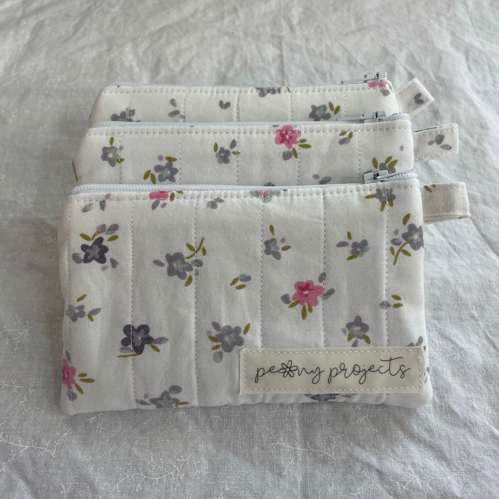 Girly Floral Keychain Wallet