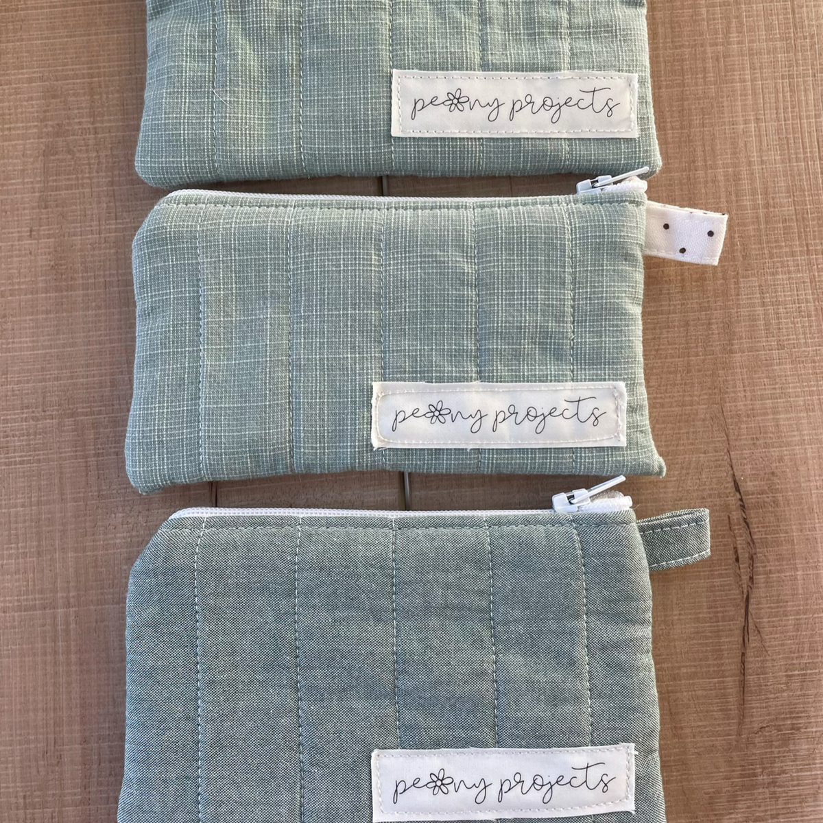 Solid Green Keychain Wallet
