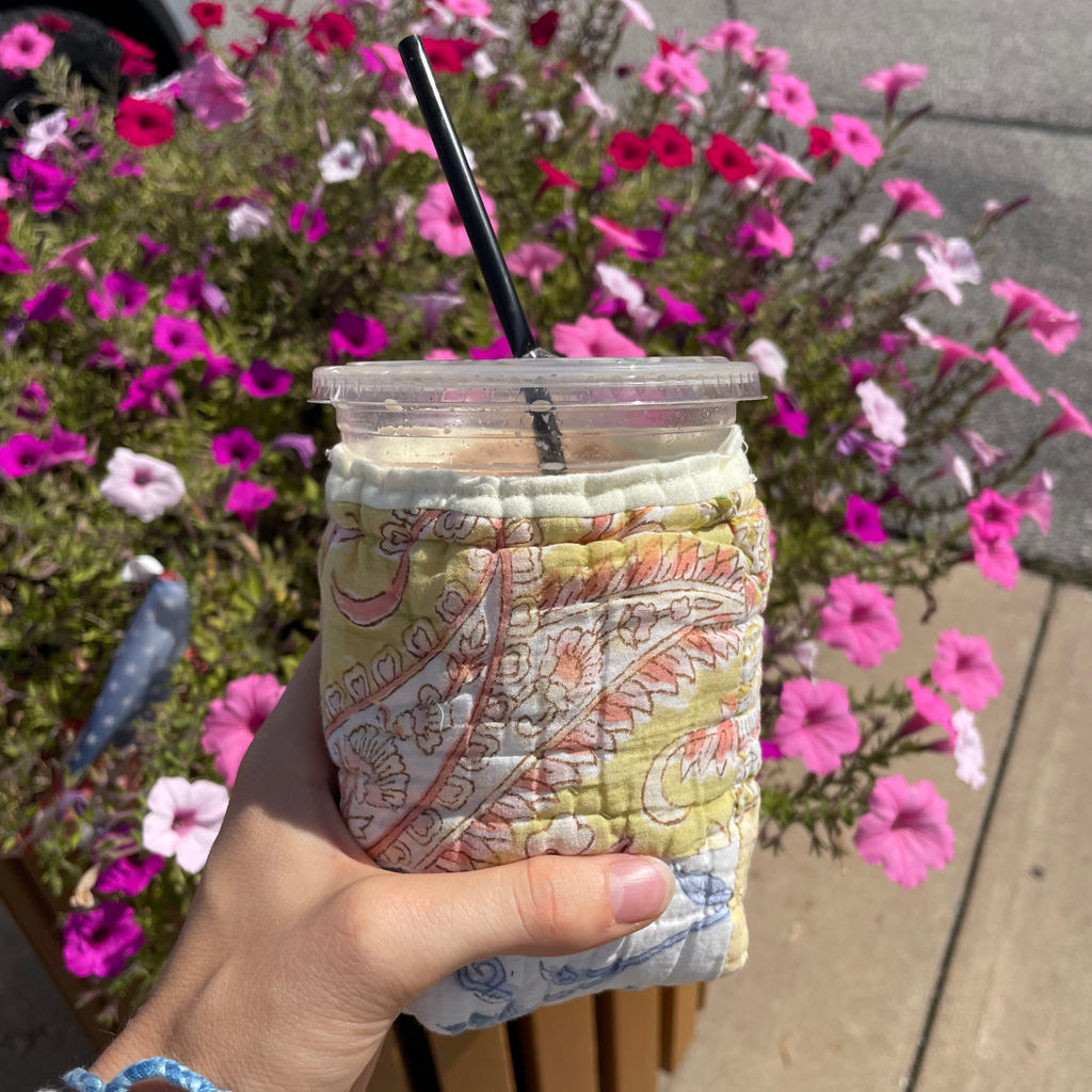 Quilted Coffee Koozie