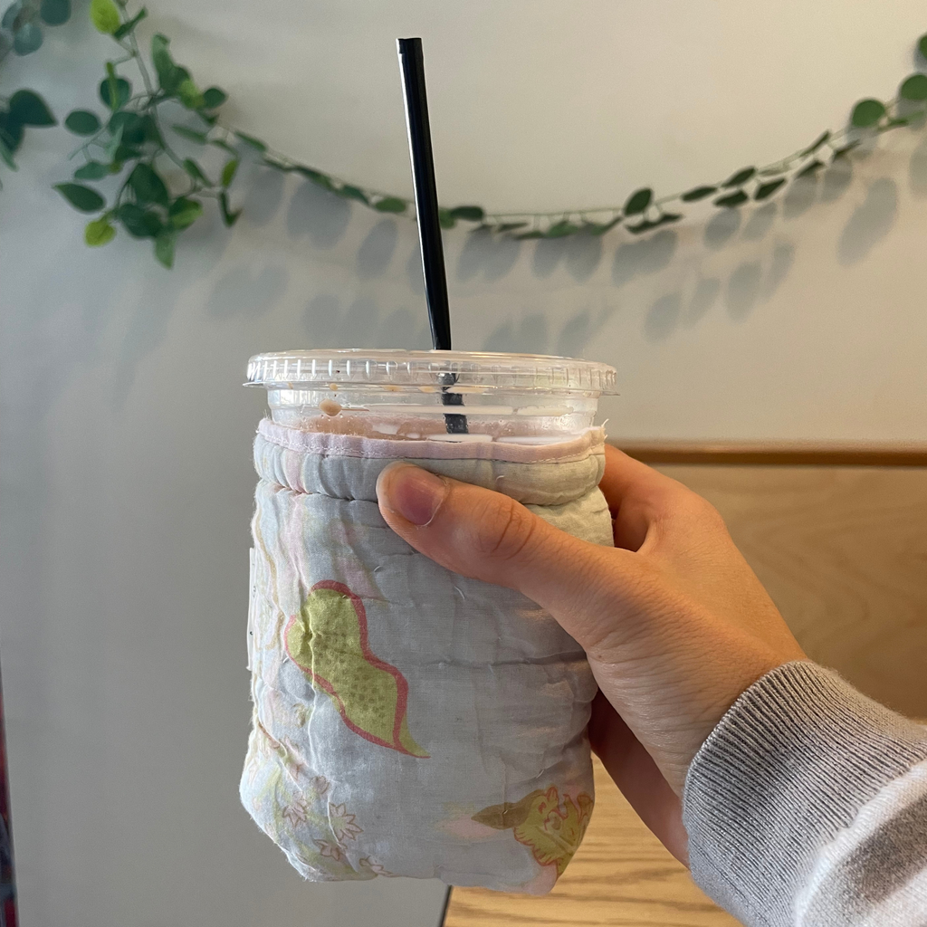 Quilted Coffee Koozie